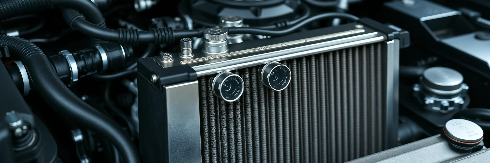 Engine radiator coolant temperature monitoring sensors