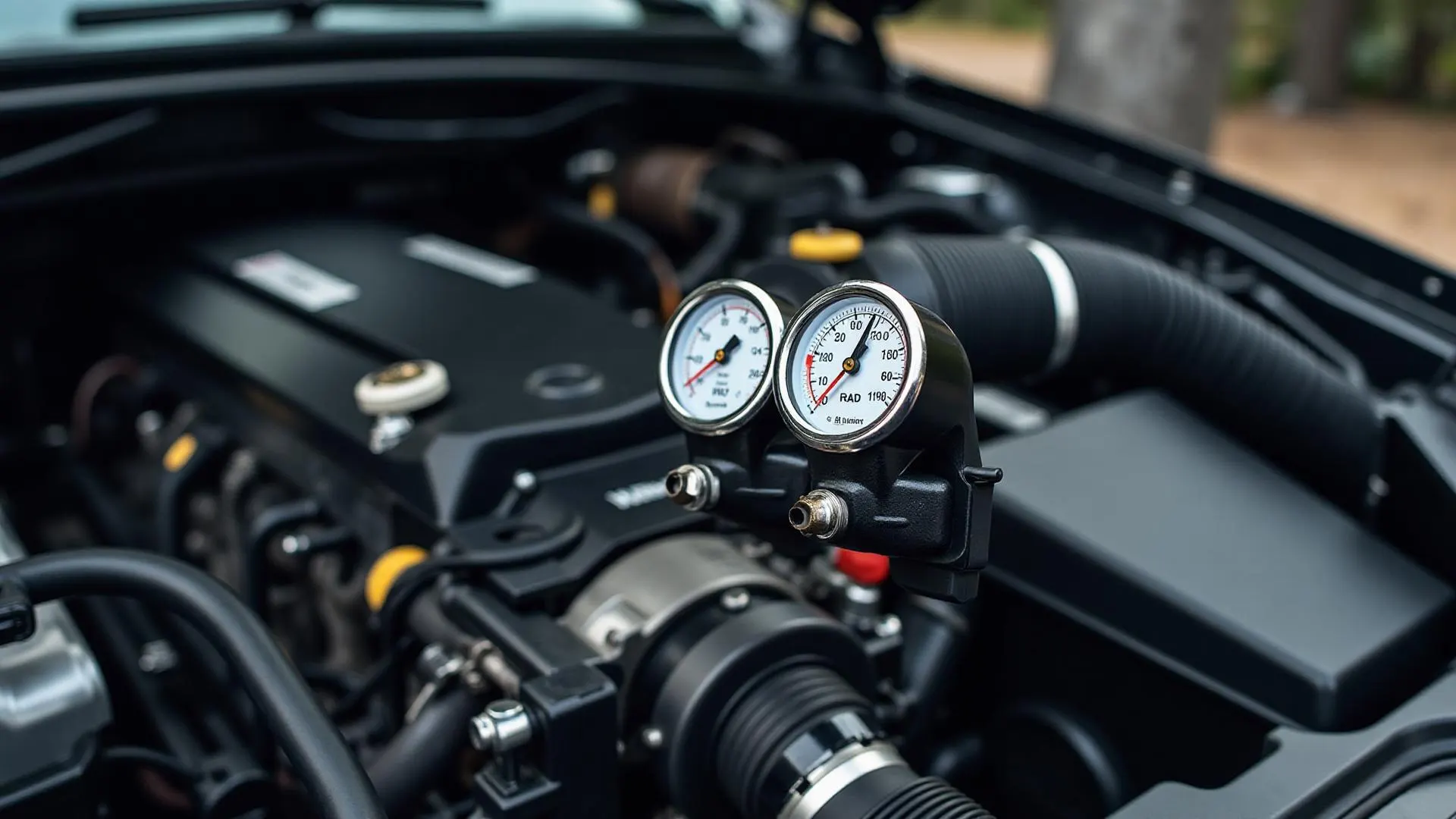 MAP sensor mounted on automotive intake manifold